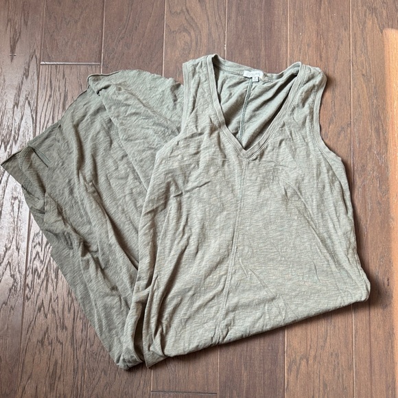 Z Supply Asymmetrical Reverie Sage Dress M - Picture 3 of 5